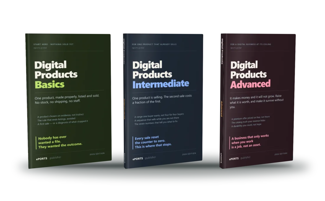 The three Digital Products books: Basics, Intermediate and Advanced