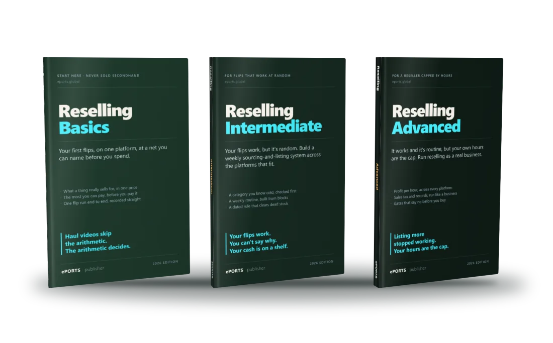 The three Reselling books: Basics, Intermediate and Advanced