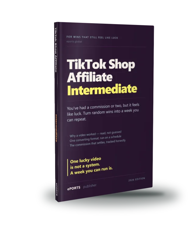 TikTok Shop Affiliate Intermediate book